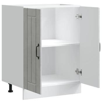 Spülenunterschrank Lucca Betongrau Holzwerkstoff