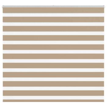 ARDEBO.de - Zebrarollo Sandbraun 155x150 cm Stoffbreite 150,9 cm Polyester