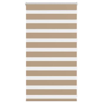 ARDEBO.de - Zebrarollo Sandbraun 85x100 cm Stoffbreite 80,9 cm Polyester