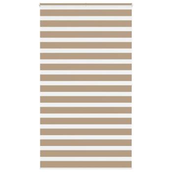 ARDEBO.de - Zebrarollo Sandbraun 130x200 cm Stoffbreite 125,9 cm Polyester