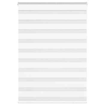 ARDEBO.de - Zebrarollo Weiß 110x100 cm Stoffbreite 105,9 cm Polyester