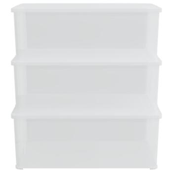 Aufbewahrungsboxen 3 Stk. Kunststoff 10 L Stapelbar