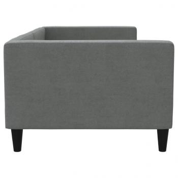 Tagesbett Dunkelgrau 90x200 cm Stoff