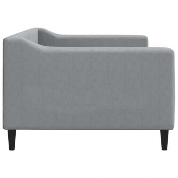 Tagesbett Hellgrau 90x200 cm Stoff
