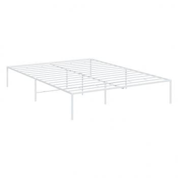 Bettgestell Metall Weiß 140x190 cm