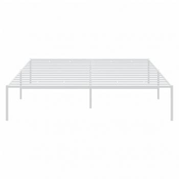 Bettgestell Metall Weiß 140x190 cm