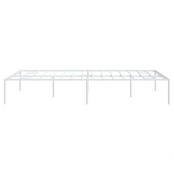 Bettgestell Metall Weiß 140x190 cm