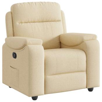 Relaxsessel Creme Stoff