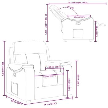 Relaxsessel Creme Stoff