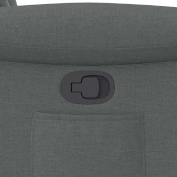 Relaxsessel mit Aufstehhilfe Dunkelgrau Stoff