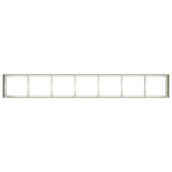 Pflanzkübel Weiß 280x40x40 cm Kaltgewalzter Stahl