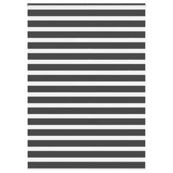 ARDEBO.de - Zebrarollo Schwarz 155x200 cm Stoffbreite 150,9 cm Polyester