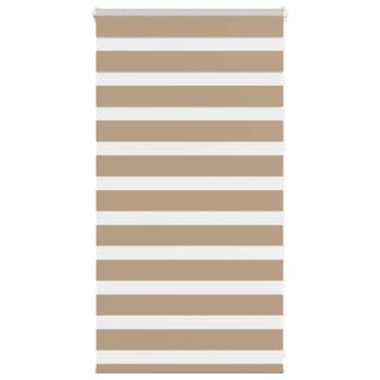 ARDEBO.de - Zebrarollo Sandbraun 70x100 cm Stoffbreite 65,9 cm Polyester