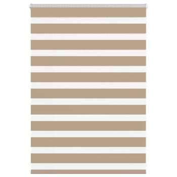 ARDEBO.de - Zebrarollo Sandbraun 95x100 cm Stoffbreite 90,9 cm Polyester