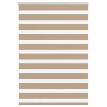 Zebrarollo Sandbraun 95x100 cm Stoffbreite 90,9 cm Polyester