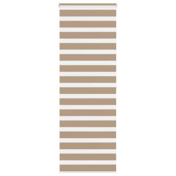 ARDEBO.de - Zebrarollo Sandbraun 80x200 cm Stoffbreite 75,9 cm Polyester