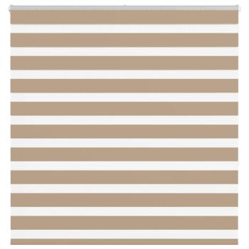 ARDEBO.de - Zebrarollo Sandbraun 150x150 cm Stoffbreite 145,9 cm Polyester