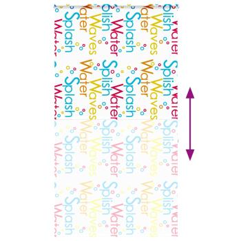 Duschrollo mit Kassette 130x240 cm Stoffbreite 126 cm