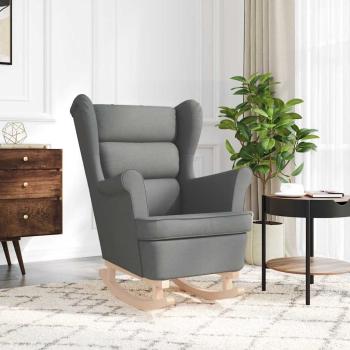 Schaukelsessel Dunkelgrau 74x90x102 cm Stoff
