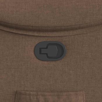 Relaxsessel Braun Stoff