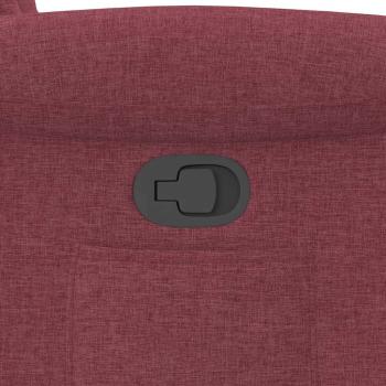 Relaxsessel Weinrot Stoff