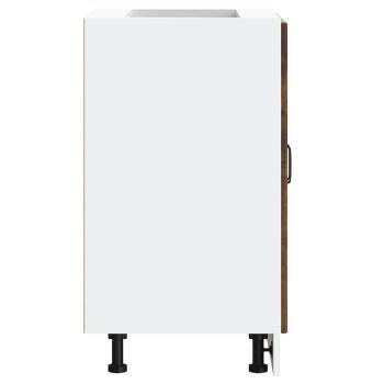 Spülenunterschrank Lucca Räuchereiche Holzwerkstoff