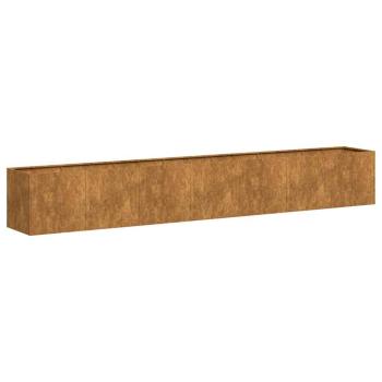 Pflanzkübel Rostig 280x40x40 cm Wetterfester Stahl