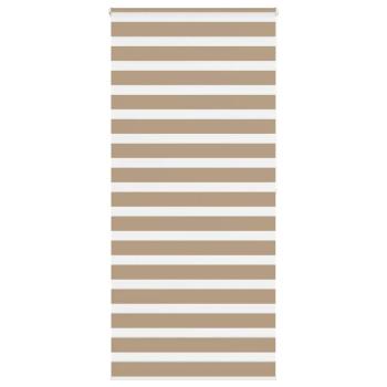 ARDEBO.de - Zebrarollo Sandbraun 100x200 cm Stoffbreite 95,9 cm Polyester