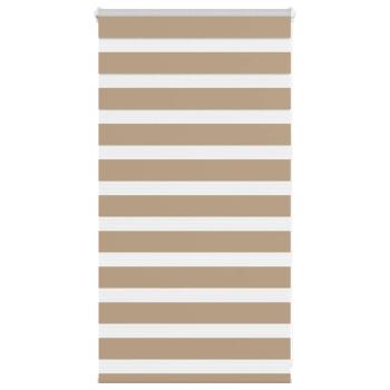 ARDEBO.de - Zebrarollo Sandbraun 90x100 cm Stoffbreite 85,9 cm Polyester