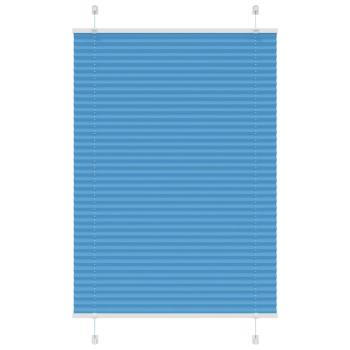 ARDEBO.de - Plissee Blau 90x150 cm Stoffbreite 89,4 cm Polyester
