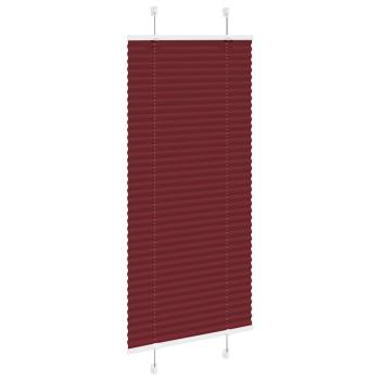 Plissee Bordeauxrot 65x100 cm Stoffbreite 64,4 cm Polyester