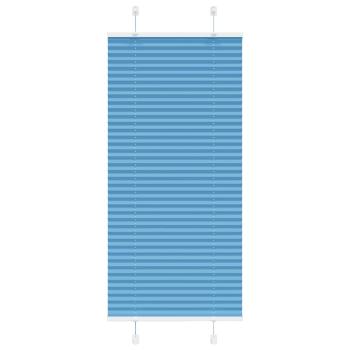 ARDEBO.de - Plissee Blau 60x150 cm Stoffbreite 59,4 cm Polyester
