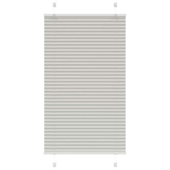 ARDEBO.de - Plissee Hellgrau 70x100 cm Stoffbreite 69,4 cm Polyester