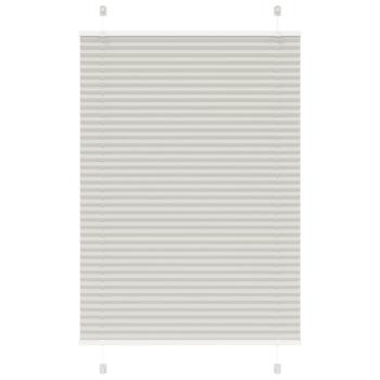 ARDEBO.de - Plissee Hellgrau 100x100 cm Stoffbreite 99,4 cm Polyester