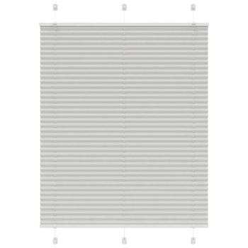 ARDEBO.de - Plissee Hellgrau 110x100 cm Stoffbreite 109,4 cm Polyester