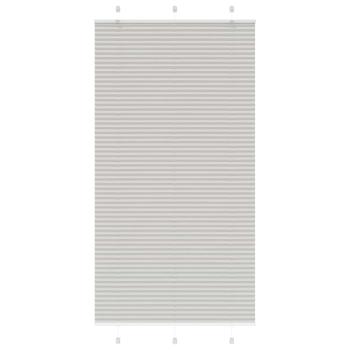 ARDEBO.de - Plissee Hellgrau 110x200 cm Stoffbreite 109,4 cm Polyester