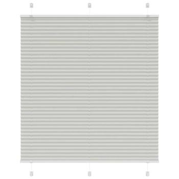 ARDEBO.de - Plissee Hellgrau 120x150 cm Stoffbreite 119,4 cm Polyester
