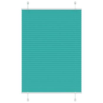 ARDEBO.de - Plissee Petrolgrün 90x100 cm Stoffbreite 89,4 cm Polyester