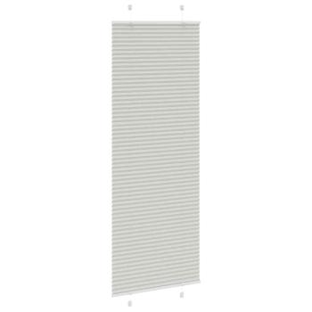 Plissee Hellgrau 70x200 cm Stoffbreite 69,4 cm Polyester