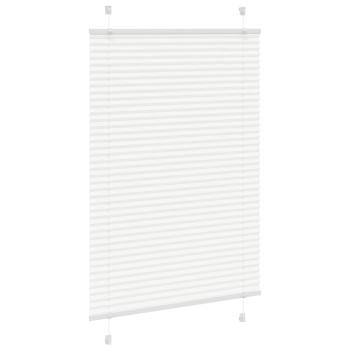 Plissee Weiß 85x150 cm Stoffbreite 84,4 cm Polyester