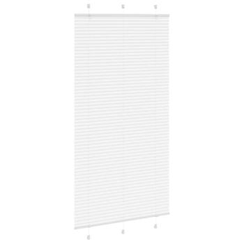 Plissee Weiß 110x200 cm Stoffbreite 109,4 cm Polyester