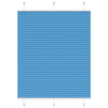 ARDEBO.de - Plissee Blau 105x150 cm Stoffbreite 104,4 cm Polyester