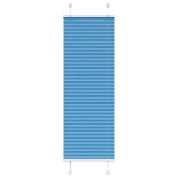ARDEBO.de - Plissee Blau 45x150 cm Stoffbreite 44,4 cm Polyester