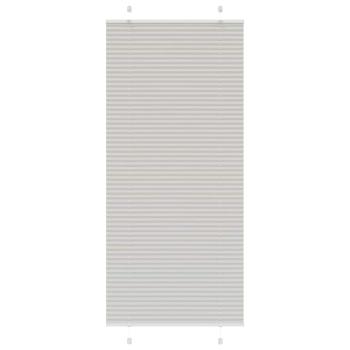Plissee Hellgrau 85x200 cm Stoffbreite 84,4 cm Polyester