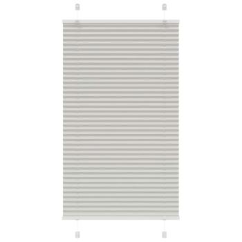 Plissee Hellgrau 75x150 cm Stoffbreite 74,4 cm Polyester