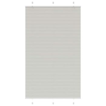 ARDEBO.de - Plissee Hellgrau 120x200 cm Stoffbreite 119,4 cm Polyester