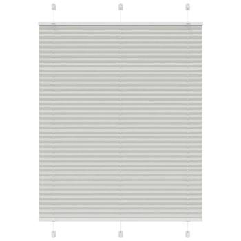 ARDEBO.de - Plissee Hellgrau 110x150 cm Stoffbreite 109,4 cm Polyester