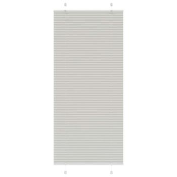 Plissee Hellgrau 95x200 cm Stoffbreite 94,4 cm Polyester