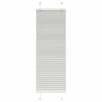 ARDEBO.de - Plissee Hellgrau 40x150 cm Stoffbreite 39,4 cm Polyester