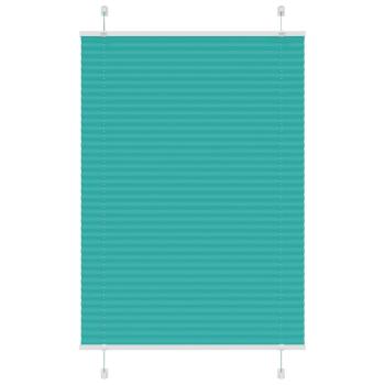 ARDEBO.de - Plissee Petrolgrün 95x100 cm Stoffbreite 94,4 cm Polyester